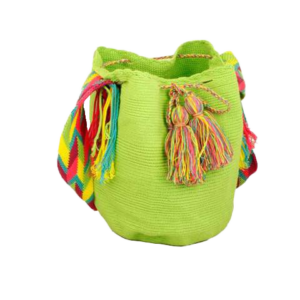 Neon Green Cocoyana Wayuu Mochila