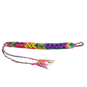 Yellow, Pink, and Purple Amor Wayuu Bracelet