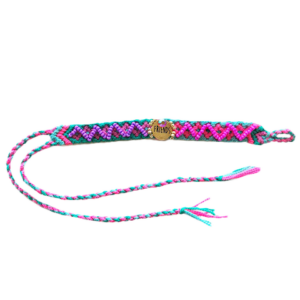 Blue and Pink Friends Wayuu Bracelet