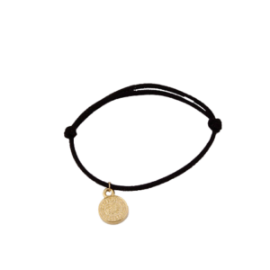 Black Leather Gold Coin