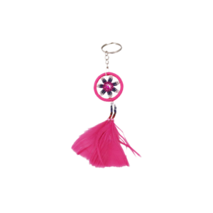 Pink Small Cocoyana Feather Bagcharm
