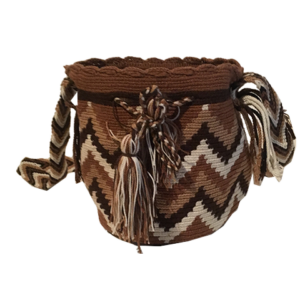 Brown, Black & White Cocoyana Mini Mochila