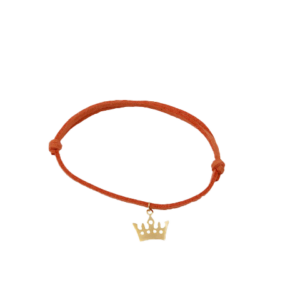 Orange Leather Gold Crown