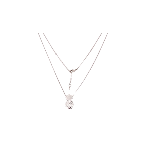 Silver Pineapple Necklace