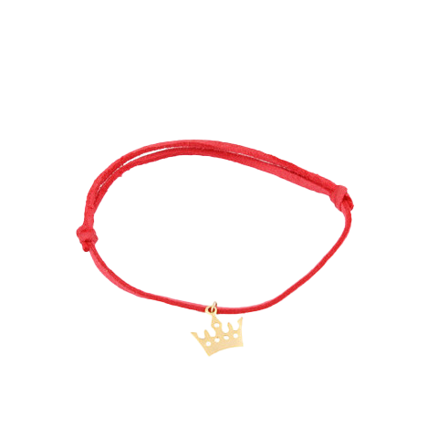 Orange Leather Gold Crown