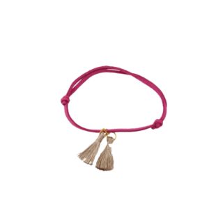 Purple Leather Tassel Charm