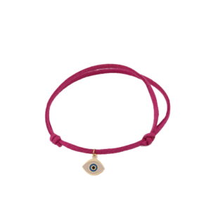 Pink Leather Greek Charm