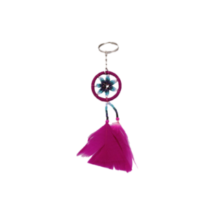 Bordeaux Red Small Cocoyana Feather Bagcharm