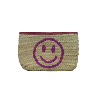 Smile Wicker Clutch
