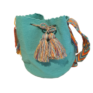 Turquoise Cocoyana Wayuu Mochila