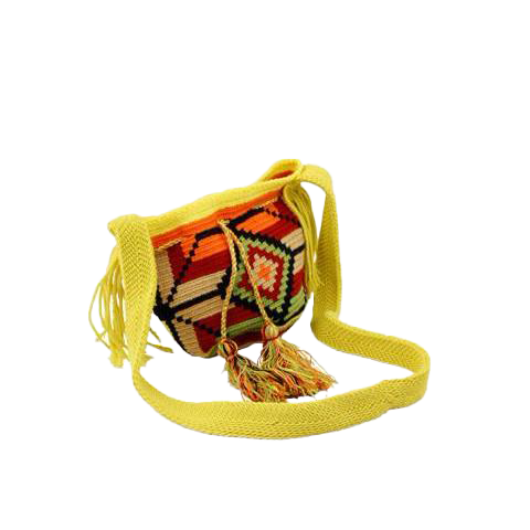 Yellow & Orange Mini Wayuu Mochila - Image 2