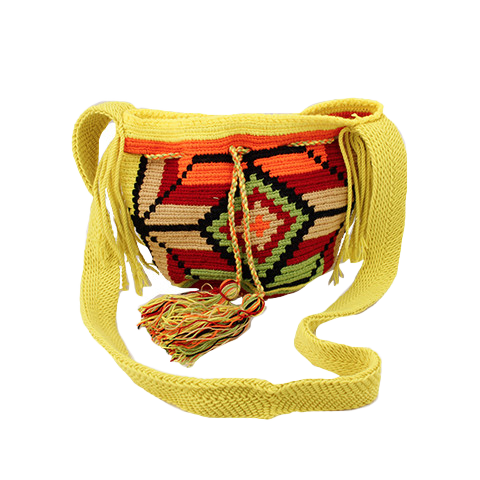 Yellow & Orange Mini Wayuu Mochila